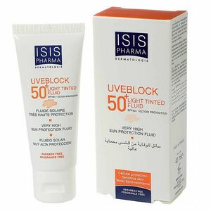 ISIS UVEBLOCK SPF 50+ fluid light tint 40ML vyobraziť