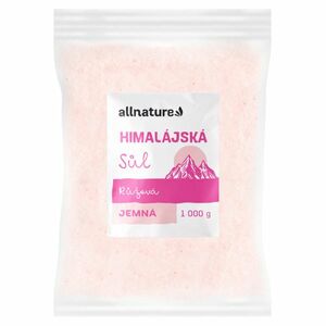 ALLNATURE Himalájska soľ ružová jemná 1000 g vyobraziť