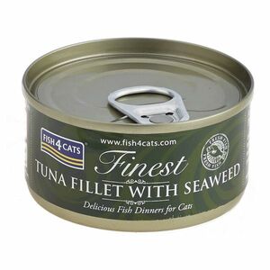 FISH4CATS Finest tuniak s morskými riasami konzerva pre mačky 70 g vyobraziť