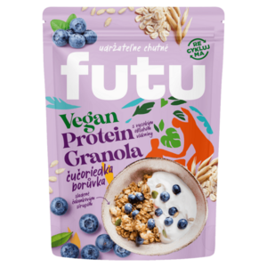 FUTU Proteínová granola s čučoriedkami vegan 350 g vyobraziť