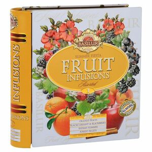 BASILUR Fruit Infusions Book Summer Fiesta zmes ovocných čajov 32 sáčkov vyobraziť
