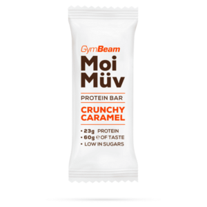 GYMBEAM Proteínová tyčinka MoiMüv crunchy caramel 60 g vyobraziť