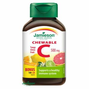 JAMIESON Vitamín C 500 mg citrusové ovocie 120 tabliet na cmúľanie vyobraziť