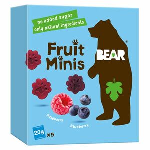 BEAR Ovocné minis malinové a čučoriedkové 5 x 20 g vyobraziť