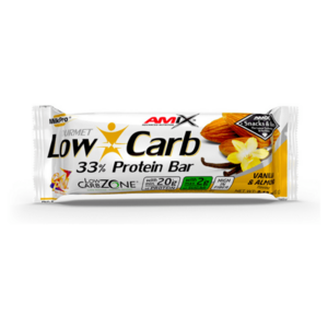 AMIX Low carb 33% protein bar vanilka a mandle 60 g vyobraziť
