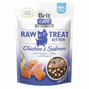 BRIT Raw Treat Cat Kitten Chicken & Salmon maškrty pre mačiatka 40 g vyobraziť