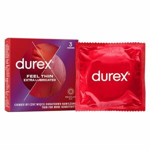 DUREX Feel thin extra lubricated 3 ks vyobraziť