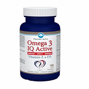 PHARMA ACTIV Omega 3 IQ activ vitamín E a D3 100 kapsúl vyobraziť
