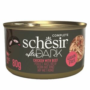 SCHESIR After Dark Wholefood konzerva pre mačky kura a hovädzie 80 g vyobraziť