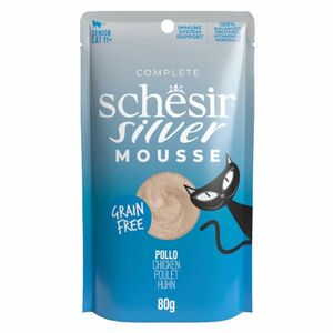 SCHESIR Lifestage Mousse kapsička pre staršie mačky kura 80 g vyobraziť