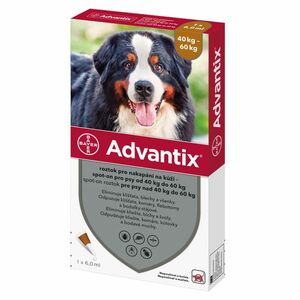 ADVANTIX Spot-on pre psov 40-60 kg 6 ml 1 pipeta vyobraziť