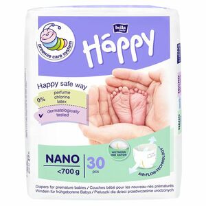 BELLA HAPPY Baby nano detské plienky do 700 g 30 kusov vyobraziť