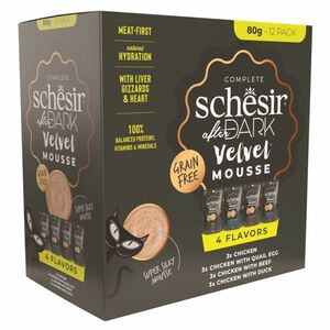 SCHESIR After Dark Velvet Mousse Variety konzervy pre mačky 12 x 80 g vyobraziť
