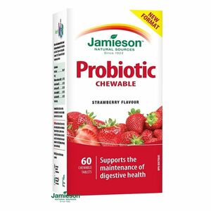 JAMIESON Probiotic tablety na cmúľanie s jahodovou príchuťou 60 tabliet vyobraziť
