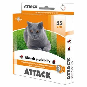 ATTACK Antiparazitný obojok pre mačky 35 cm vyobraziť