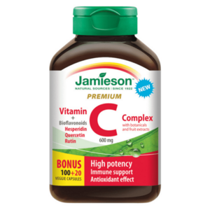 JAMIESON Vitamín C s bioflavonoidmi PREMIUM 600mg 120 tabliet vyobraziť