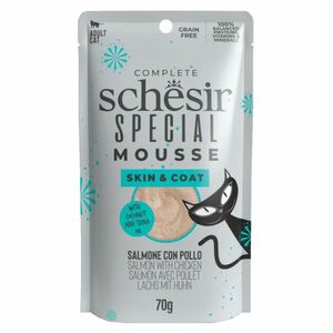 SCHESIR Special Mousse Skin&Coat kapsička pre mačky losos a kura 70 g vyobraziť
