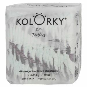 KOLORKY DAY Jednorazové EKO plienky perie L (8 -13 kg) 19 kusov vyobraziť