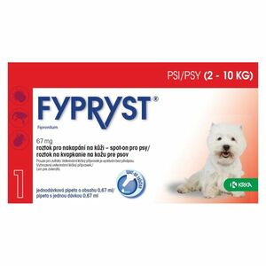 FYPRYST Spot-on pre psov 2-10 kg 0.67 ml 1 pipeta vyobraziť