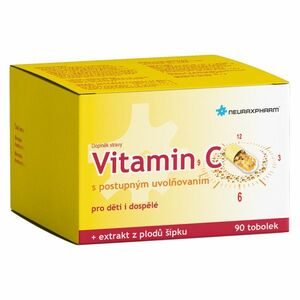 NEURAXPHARM Vitamín C s postupným uvoľňovaním 90 kapsúl vyobraziť