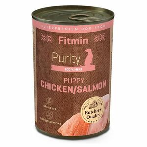 FITMIN Dog Purity tin konzerva pre šteňatá kuracie s lososom 400 g vyobraziť