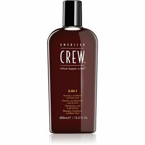 American Crew Hair & Body 3-IN-1 šampón, kondicionér a sprchový gél 3 v 1 pre mužov 450 ml vyobraziť