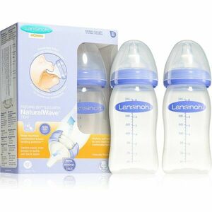 Lansinoh NaturalWave dojčenská fľaša Medium 2x240 ml vyobraziť