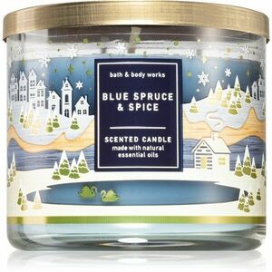 Bath & Body Works Blue Spruce & Spice vonná sviečka 411 g vyobraziť