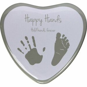 Happy Hands 2D Heart Silver/White sada na odtlačok bábätka 3 x 15 x 16, 5 cm 1 ks vyobraziť