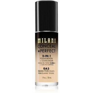 Milani Conceal + Perfect 2-in-1 Foundation And Concealer make-up 0A3 Warm Porcelain 30 ml vyobraziť
