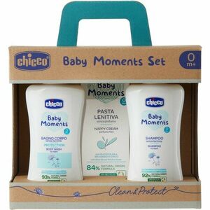 Chicco Baby Moments Clean & Protect darčeková sada (pre deti od narodenia) vyobraziť