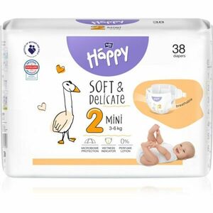 Bella Baby Happy Soft&Delicate Size 2 Mini jednorazové plienky 3-6 kg 38 ks vyobraziť