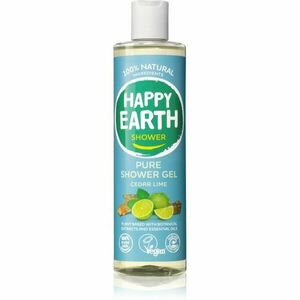 Happy Earth 100% Natural Shower Gel Cedar Lime sprchový gél 300 ml vyobraziť