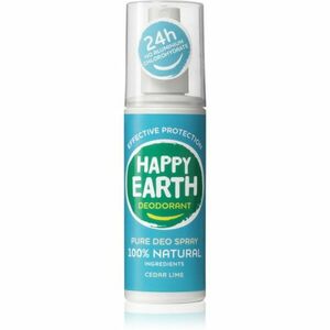 Happy Earth 100% Natural Deodorant Spray Cedar Lime dezodorant 100 ml vyobraziť