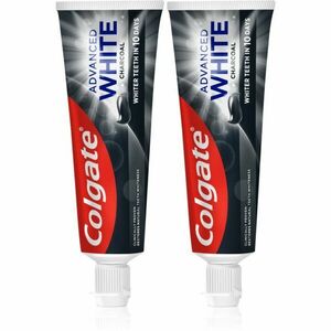 Colgate Advanced White Charcoal bieliaca zubná pasta s aktívnym uhlím 2x75 ml vyobraziť