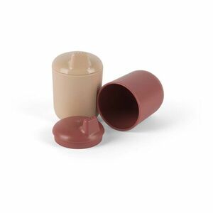 Dantoy Tiny Bio Sippy Cups hrnček Nude/Red 0m+ 2 ks vyobraziť