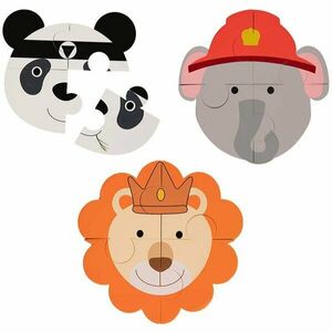 Bo Jungle B-Animal puzzle Panda/Elephant/Lion 3 ks vyobraziť