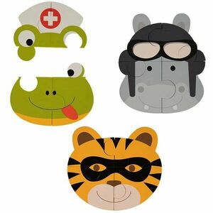 Bo Jungle B-Animal puzzle Tiger/Hippo/Frog 3 ks vyobraziť
