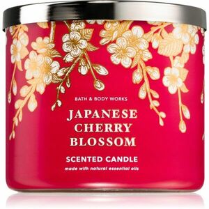 Bath & Body Works Japanese Cherry Blossom vonná sviečka III. 411 g vyobraziť