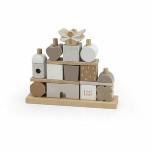 Label Label Stacking Blocks House kocky z dreva Nougat 1 ks vyobraziť