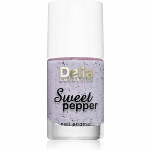 Delia Cosmetics Sweet Pepper Black Particles lak na nechty odtieň 04 Lavender 11 ml vyobraziť