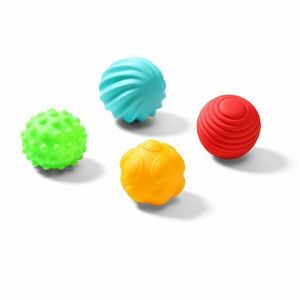 BabyOno Have Fun Sensory Balls mäkké senzorické loptičky 6 m+ 4 ks vyobraziť