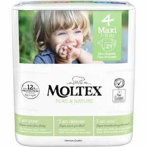 Moltex Pure & Nature Maxi Size 4 jednorazové EKO plienky 7-14 kg 29 ks vyobraziť