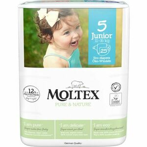 Moltex Pure & Nature Junior Size 5 jednorazové EKO plienky 11-16 kg 25 ks vyobraziť