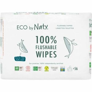 ECO by Naty Unscented 100 % Compostable Wipes vlhčené obrúsky pre deti 3x56 ks vyobraziť