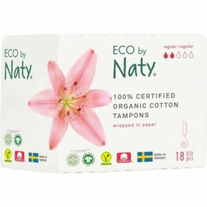 ECO by Naty Tampons Regular tampóny 18 ks vyobraziť