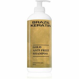 Brazil Keratin Anti Frizz Gold Shampoo hĺbkovo regeneračný šampón pre suché a slabé vlasy 550 ml vyobraziť
