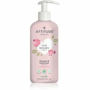 Attitude Baby Leaves Unscented sprchový gél a šampón 2 v 1 pre deti 473 ml vyobraziť