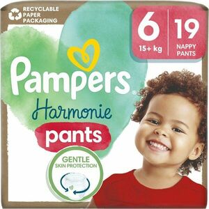 Pampers Harmonie Pants Size 6 plienkové nohavičky 15+ kg 19 ks vyobraziť