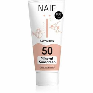 Naif Baby & Kids Mineral Sunscreen SPF 50 ochranný krém na opaľovanie pre bábätká a deti SPF 50 100 ml vyobraziť